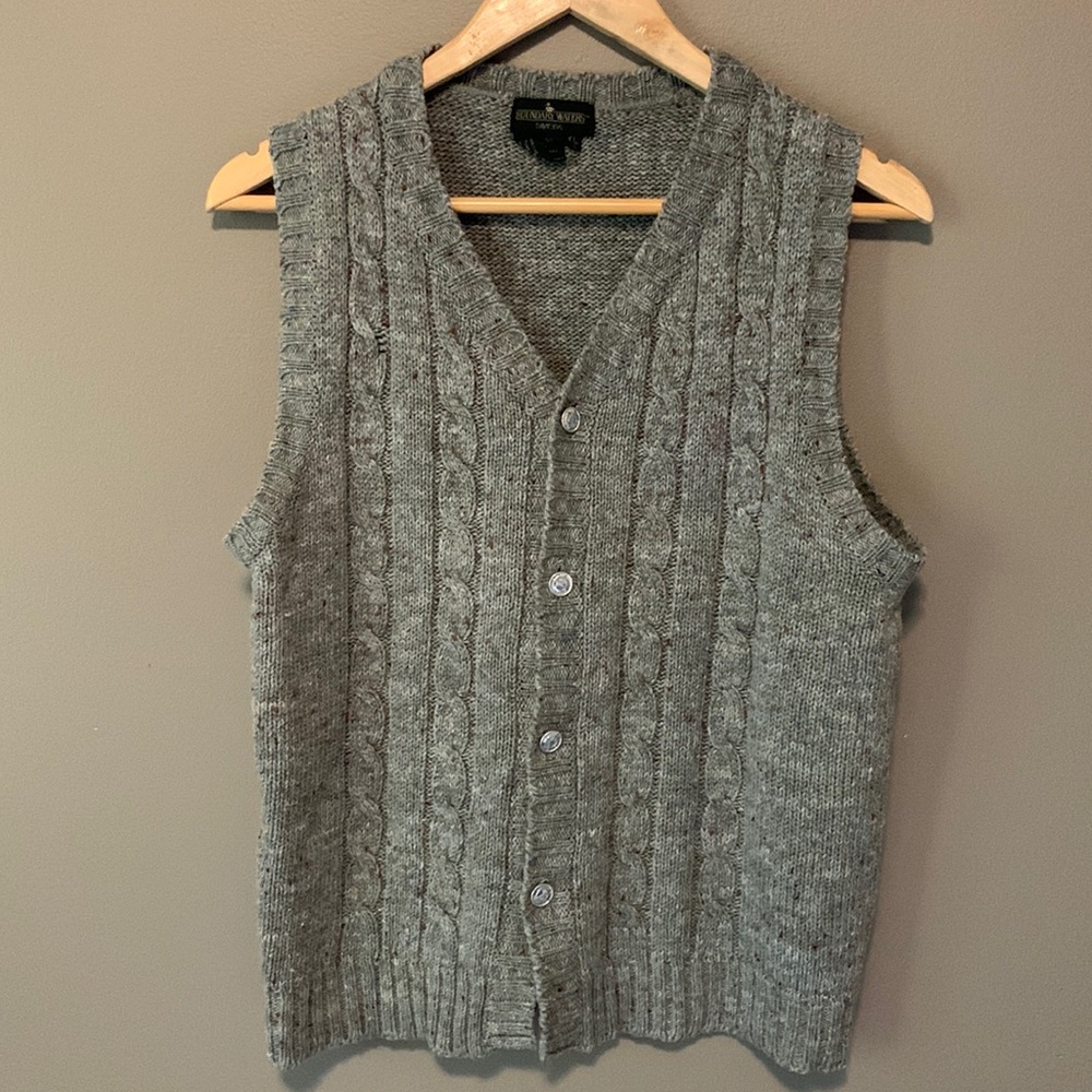 Vintage Boundary Waters Gray Sweater Vest
